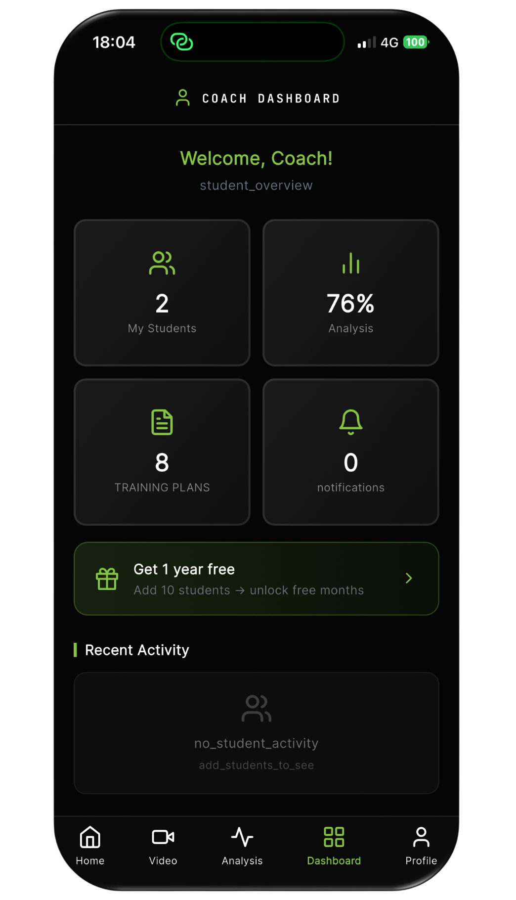 Coach Dashboard